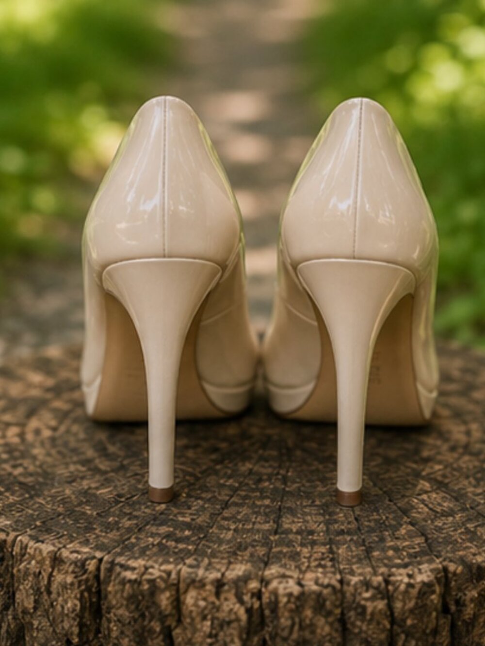ALDO Nude Patent Heels | US 9 EU 40 - Picture 5 of 5